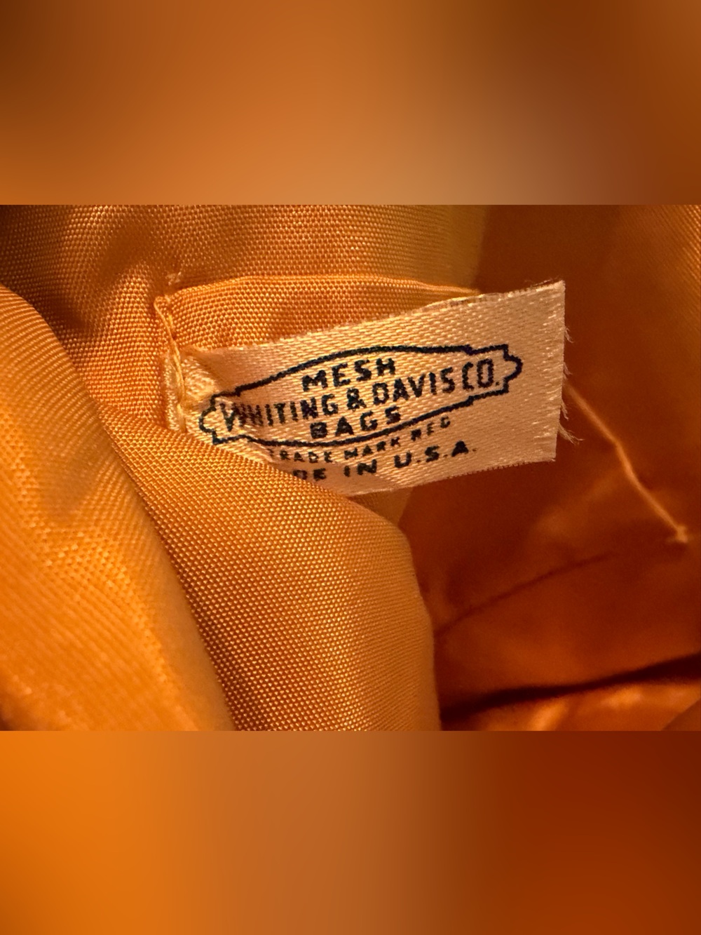 Vintage Whiting & Davis Gold Mesh Evening Bag | Iconic Metal Mesh | Made in USA - Picture 7 of 15